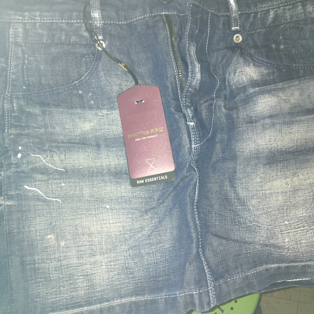 NWT G -star raw jean skirt